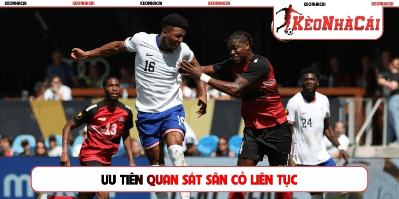 Ưu tiên quan sát sân cỏ liên tục